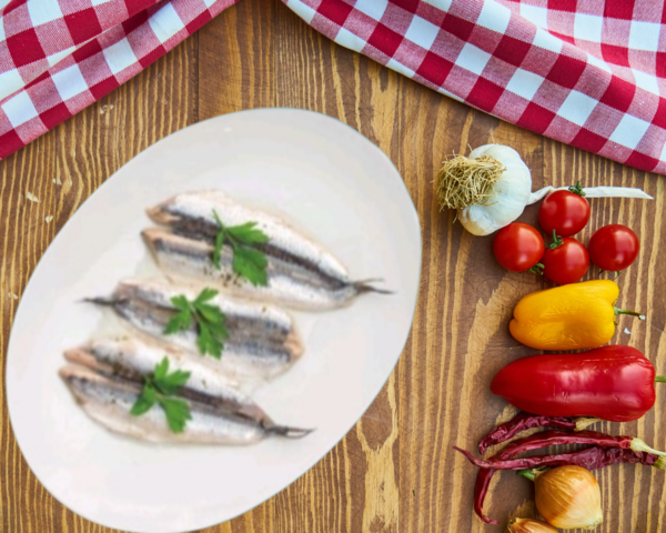 Boquerones en Vinagre con ajo y perejil 6/8 filetes