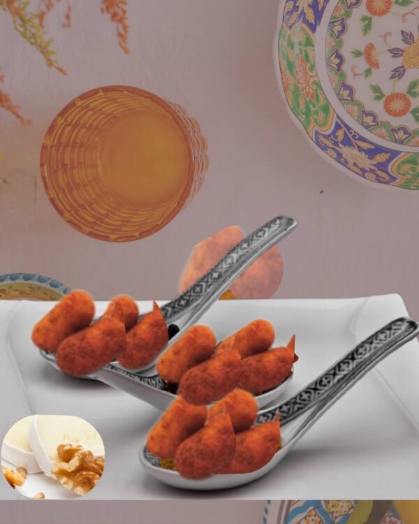 Croquetas de Queso de Cabra, Pipas y Nueces Gourmet artesanas. 40 unidades - Imagen 2