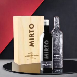 MIRTO 2 BOTELLAS CAJA DE MADERA. BODEGAS RAMÓN BILBAO