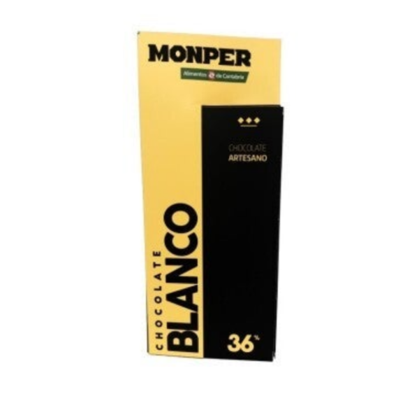MONPER CHOCOLATE BLANCO 36% . 80 gr - Imagen 2