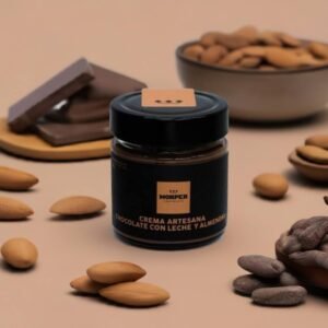 MONPER CREMA DE ALMENDRA 49% Y CHOCOLATE CON LECHE 220 gr