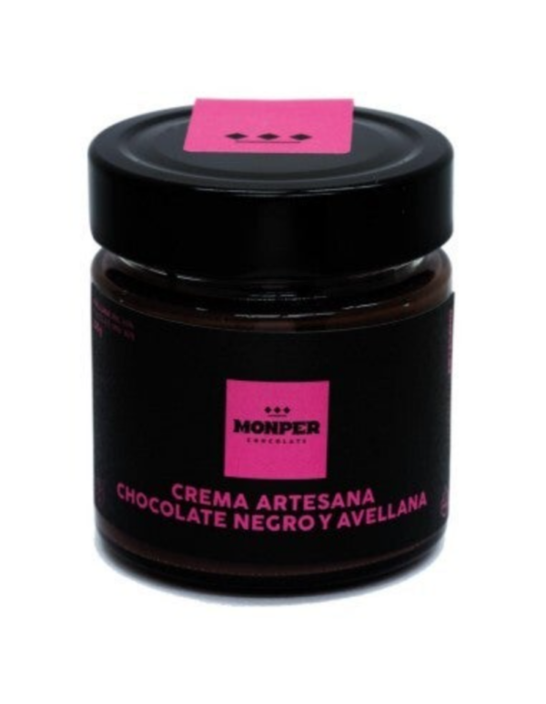 MONPER CREMA DE AVELLANA 49% Y CHOCOLATE NEGRO 220gr - Imagen 2