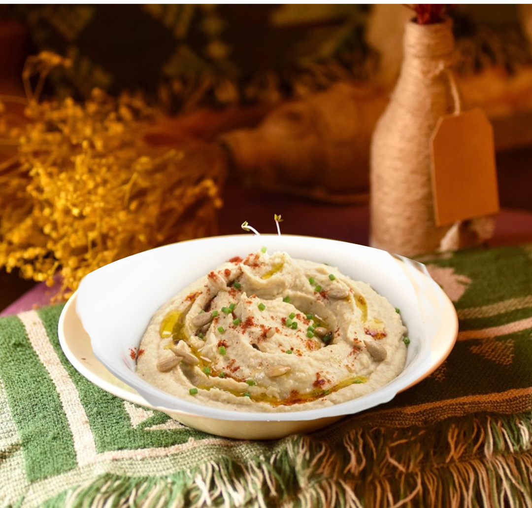 Hummus de Garbanzos y Pipas vegetariano