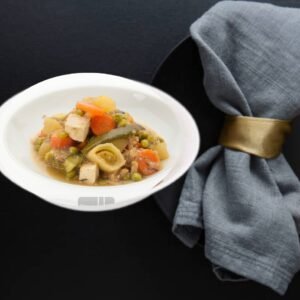 Temporada de Verduras con Tofu y Almendras