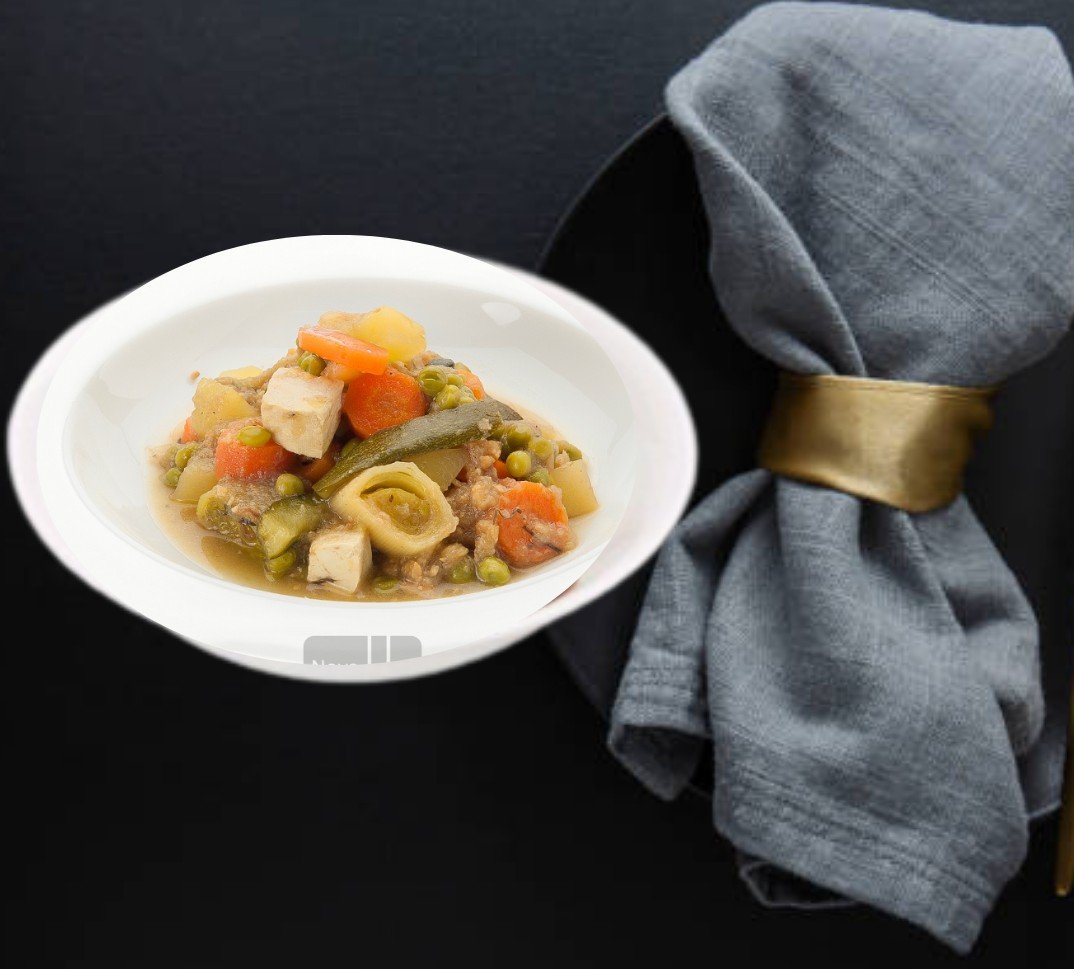 Temporada de Verduras con Tofu y Almendras